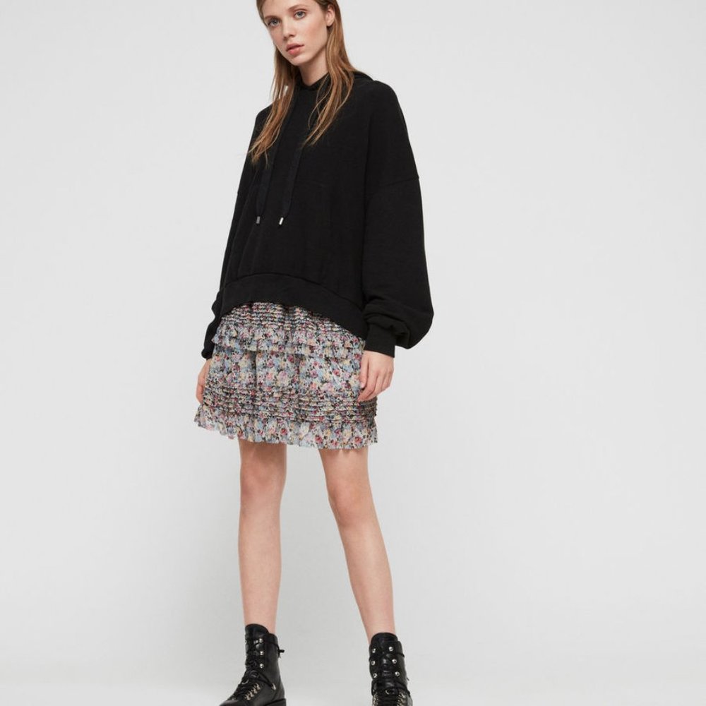 allsaints sanse sketch aline skirt